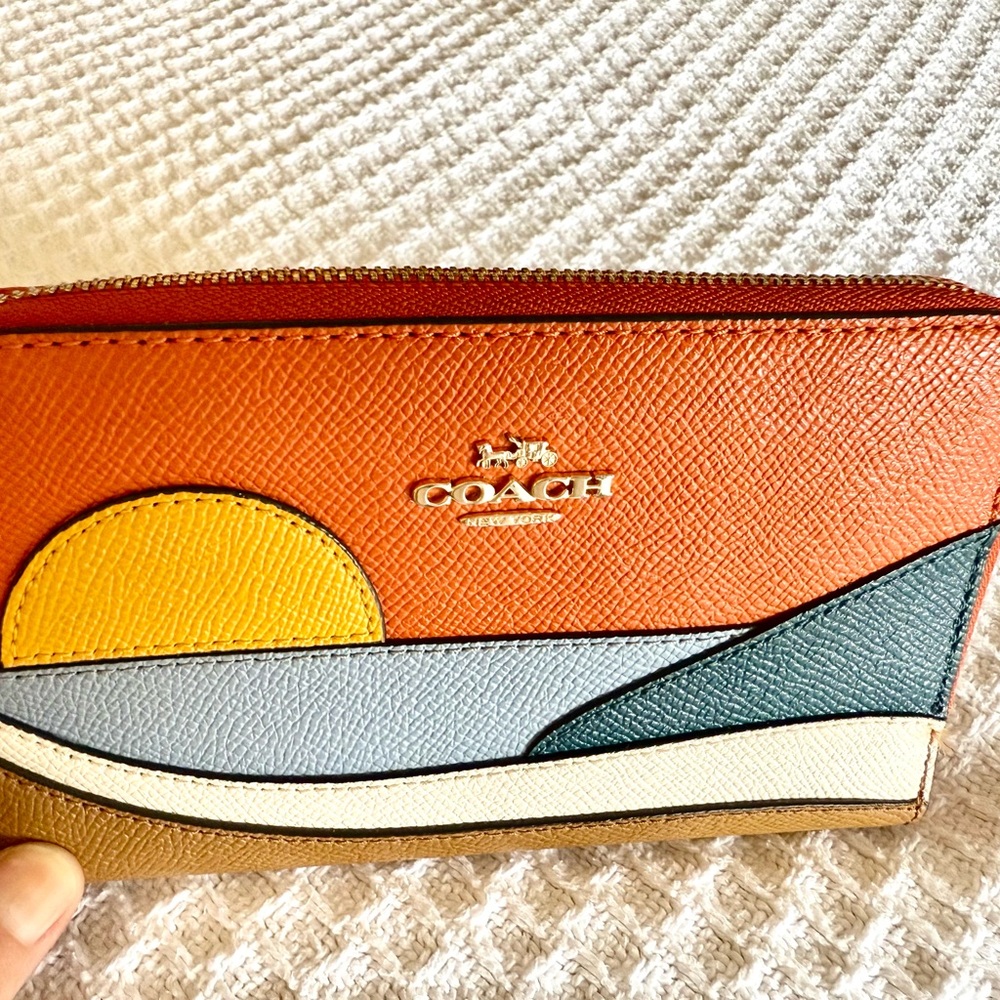 Coach NWOT Wallet with Sunset Design